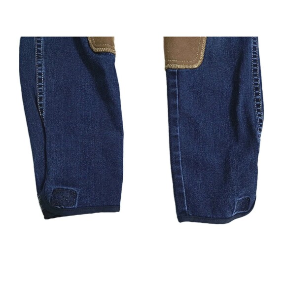 Goode Rider Riding Jeans Womens 28R Blue Denim Knee Patch Equestrian Breeches - Picture 3 of 12